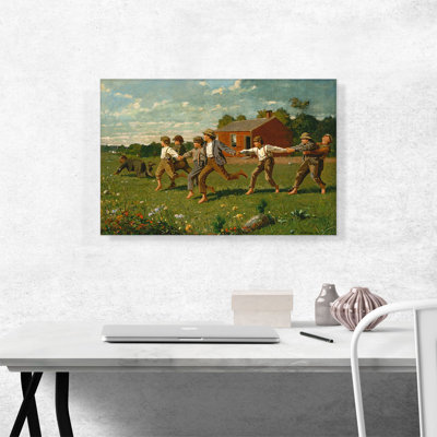 " Snap The Whip 1872 " by Winslow Homer Painting Print