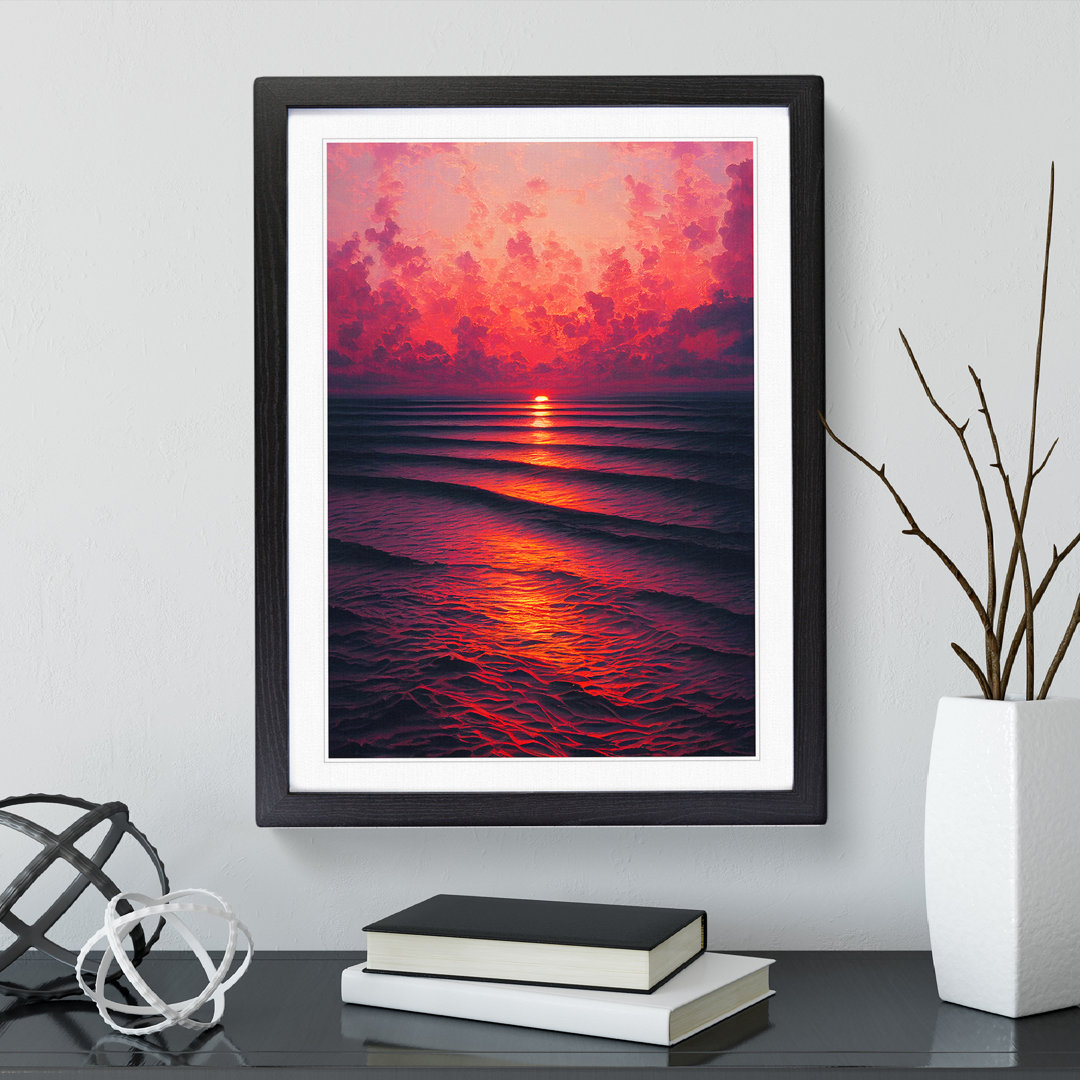 Magnificent Ocean Sunset - Framed Print
