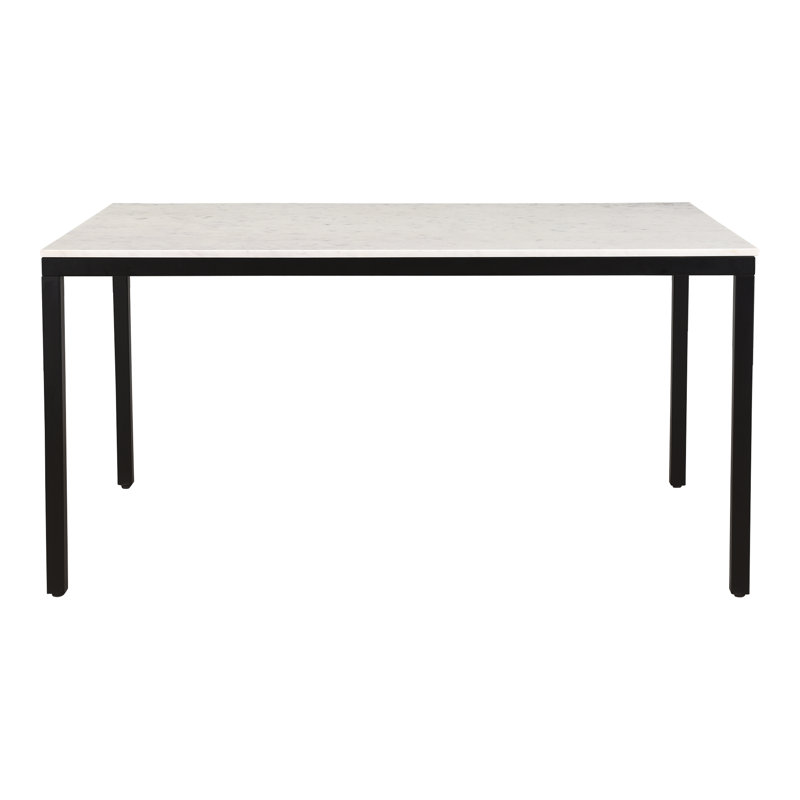 PARSON MARBLE DINING TABLE SMALL BLACK BASE