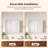 30'' W x 26'' H Surface Frameless Medicine Cabinet with Mirror and 2 Adjustable Shelves