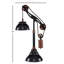 Lampe de bureau noire 24,2 po Simentale