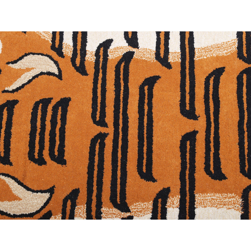 Tapis tigré en laine Desert-Sun