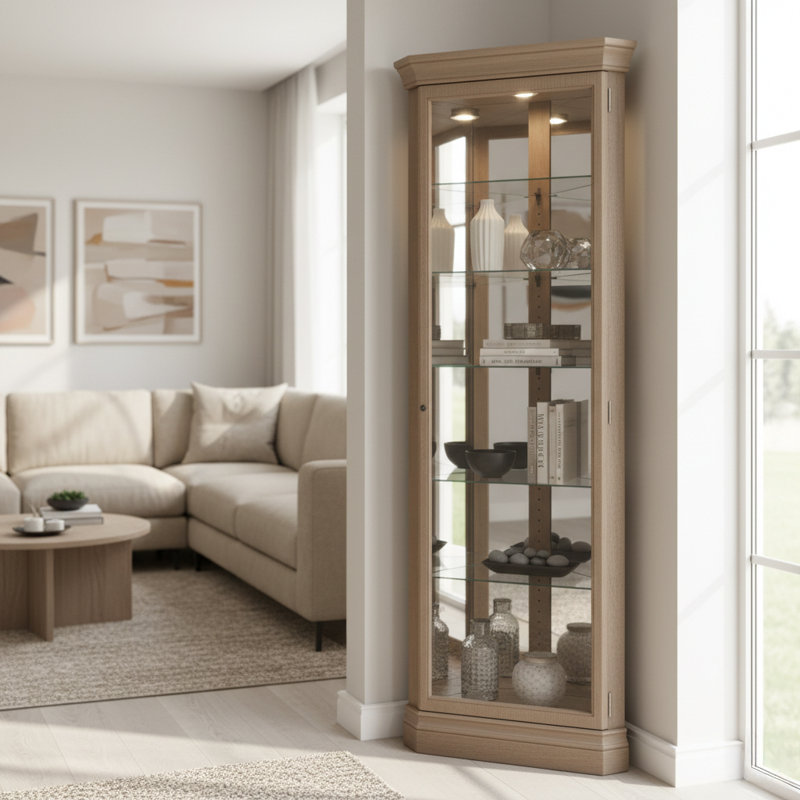 Delorenzo Dining Cabinet, Gray