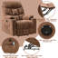 Fauteuil de massage inclinable électrique en similicuir
