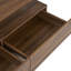 Table basse rectangulaire à 2 tiroirs à DEL avec 47,2 po de hauteur seulement, sans chaises.-126106288
