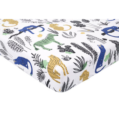 Chanute 100% Cotton Printed Fitted Sheet