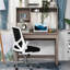 Bureau d'ordinateur avec rangement, table d'étude avec huche, tablettes