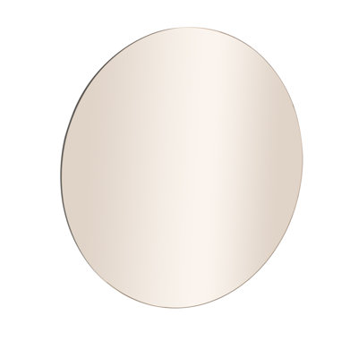 Wood Round Tinted Wall Mirror
