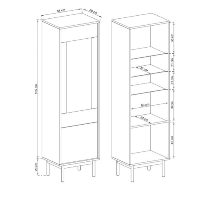 Ethan-James Display Cabinet