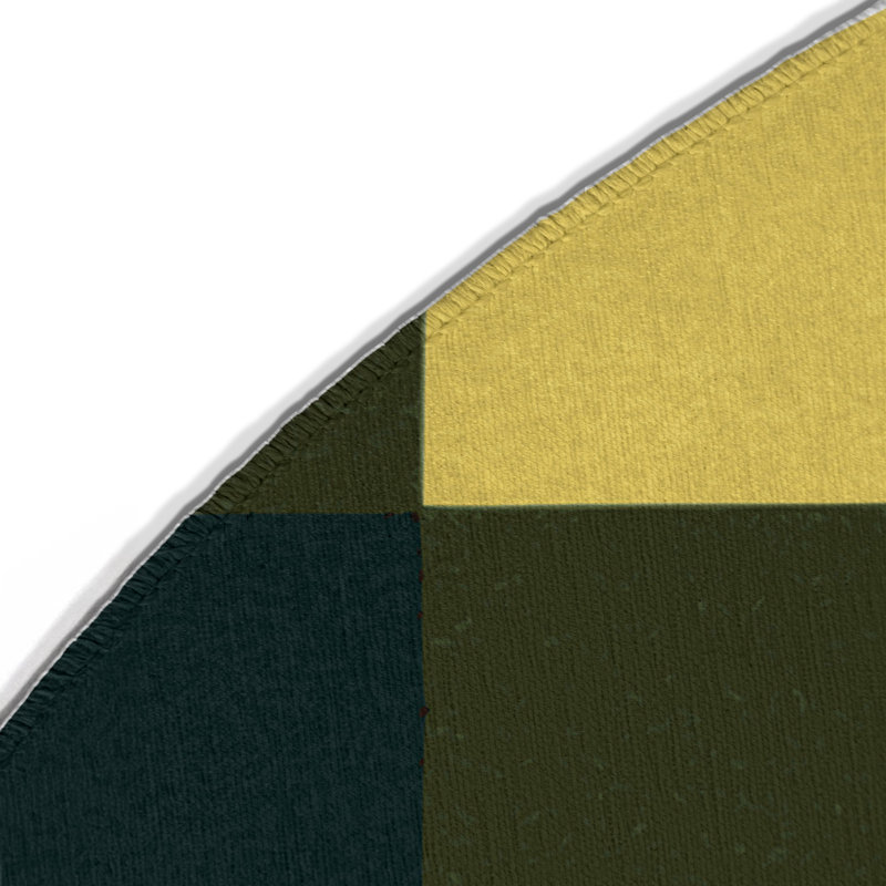 Terrain Textures Indoor And Outdoor Area Rug, Round 5'
