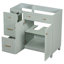 Meuble-lavabo vert 36 po, lavabo non inclus
