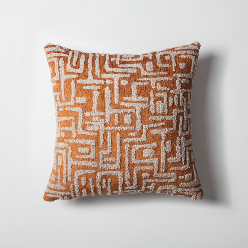 Nishank Indoor / Outdoor Square Euro Cushion, Orange