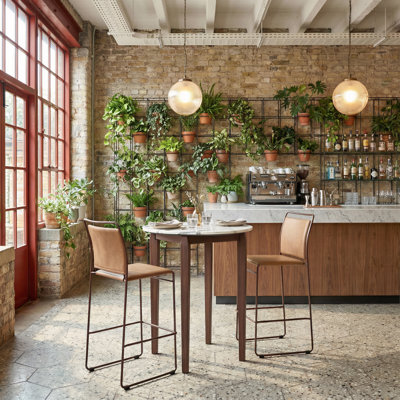 Tabouret de bar Verbena (lot de 2) Marron