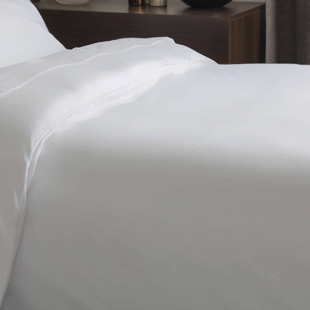 Plain Dye Brushed Cotton Flannelette Duvet Cover