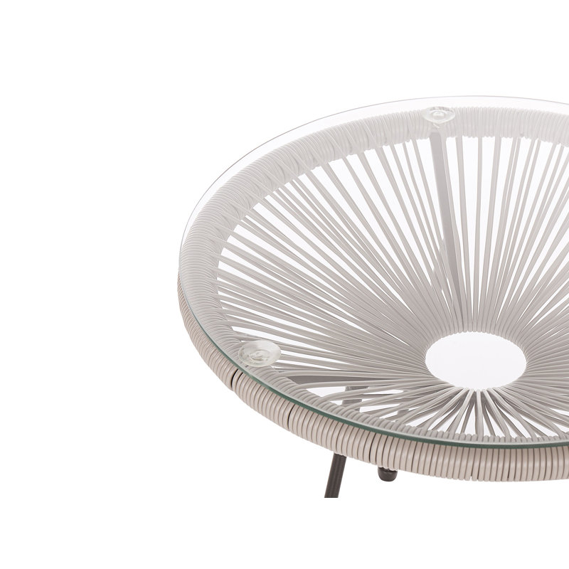 Broseley 2 Seater Bistro Set, Light Grey