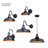 Gunnora Steel Wall Light-694051924-694051914