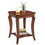 Traditional Wood End Table  And Curved Legs-2072727715