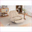 Fauteuil inclinable électrique pivotant inclinable avec port USB, Bluetooth, multifonction | Leathaire brun clair-1965163229