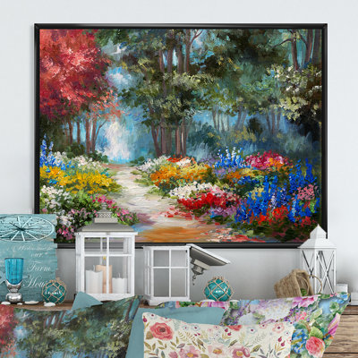 «Summer Path in Forest Landscape II», reproduction d'art sur toile