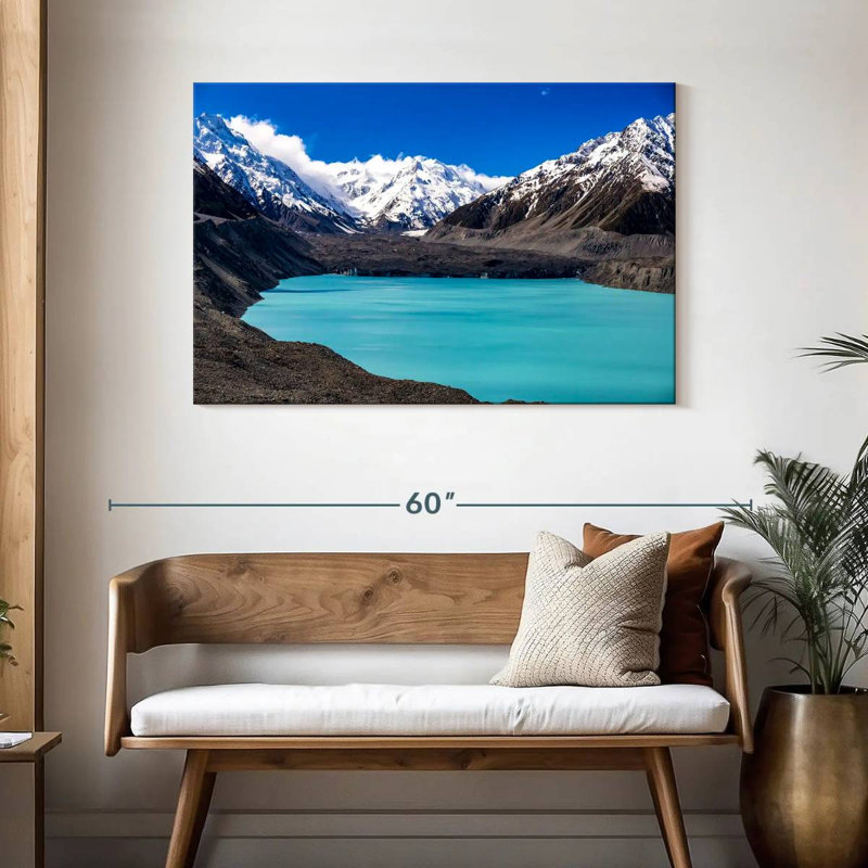 Bleu Nicci, lac Tasman, H 30 po x l 45 po