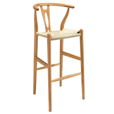 Counter Stool with Solid Wood Frame