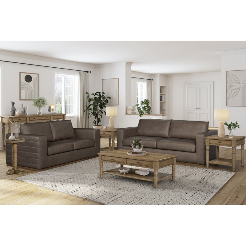 Console Tarrington - amande, Bois brun