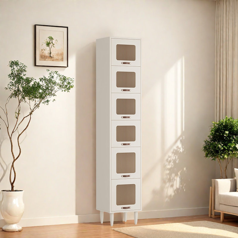 Rabehi, Blanc, (6 tablettes) H 81,8 po x l 15,7 po x P 13,7 po