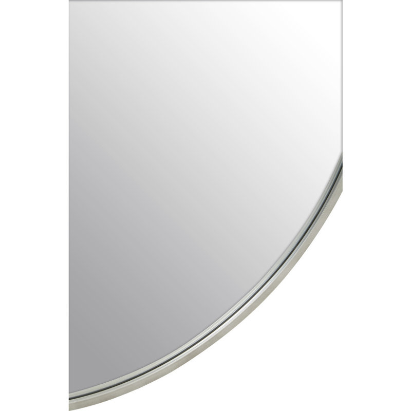 Lennear Round Aluminium Framed Wall Mounted Bathroom / Vanity Mirror, 100cm x 100cm, Antique Silver