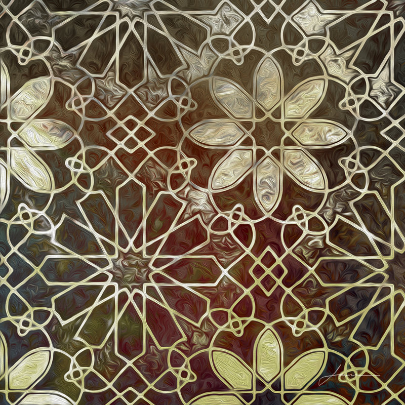" Mystic Tiles II " by James Burghardt, 20" H x 20" W x 1.25" D