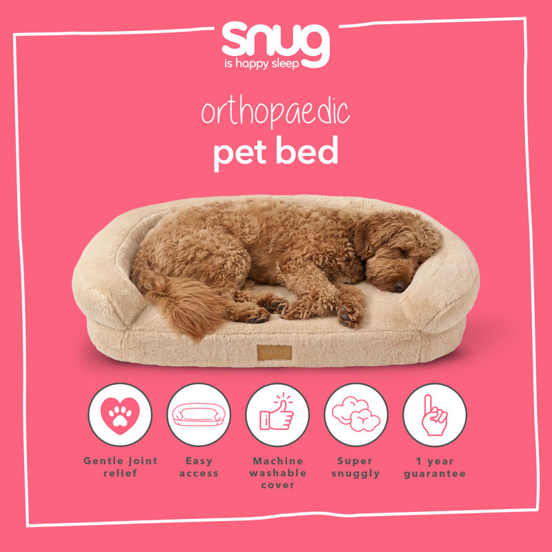 Pet Bed, S/M 72 x 58 x 16 cm, Natural