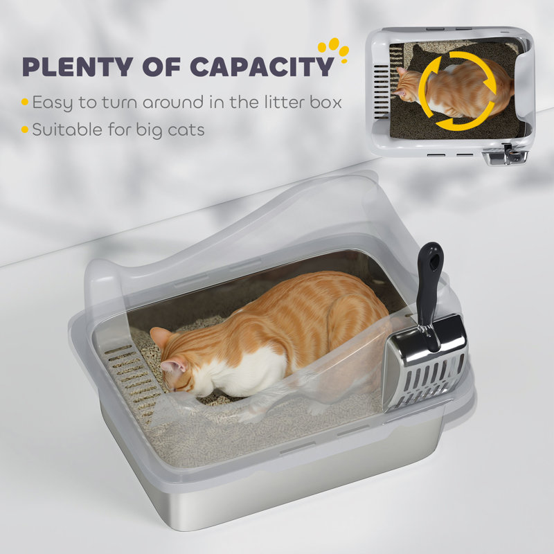 Stainless Steel, PP Litter Box