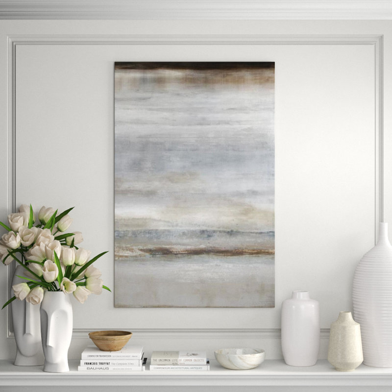 Undisturbed Print by James McAllen, Knife Gel, 46" H x 30" W x 1.5" D