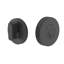 Pêne dormant cylindrique simple Expressions par Emtek, rainure Kwikset, noir mat-124294617