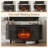 55" Modern Fireplace Tv Stand For Tvs Up To 65", Fluted Entertainment Center With Electric Fireplace, Media Console Cabinet For Living Room-347690457-347603637