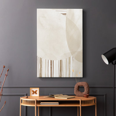 Sphères et rayures I - Cavas enveloppés de galerie