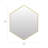 Modern Metal Framed Hexagon Wall Mirror-566911146-566911145