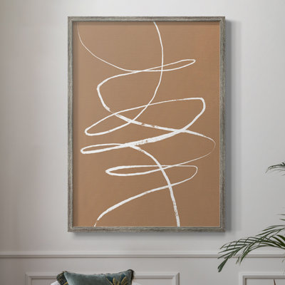 Terracotta Drift II Framed Print - Solid Wood