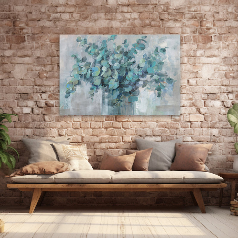 Eucalyptus moderne de style campagne et jardin, H 60 po x l 40 po