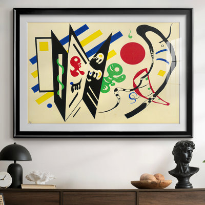 Sur les pointes - Wassily Kandinsky - Reproduction encadrée avec passe-partout et verre - 1928