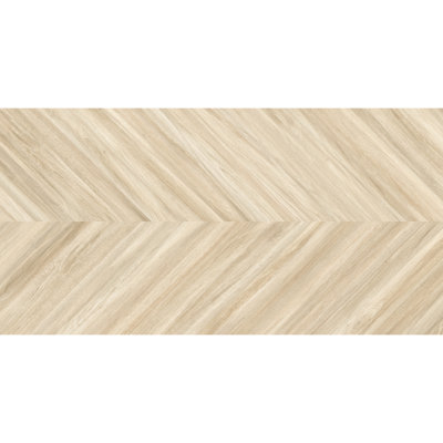 Spanish Nook Chevron 24" x 48" Matte Wood Look Porcelain Floor and Wall Tile (2 PCS, 15.5 Sq. Ft./Case)