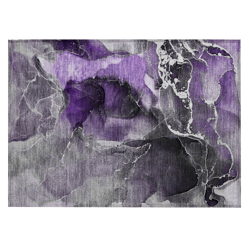 Kyrie Abstract Indoor / Outdoor Rug, Rectangle 1'8" x 2'6"