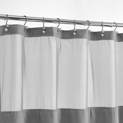 Harnage Shower Curtain with Hooks Included and with Liner Included