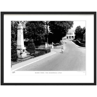 Burry Port, the Memorial C1965 1 Piece Single Picture Frame Wall Art