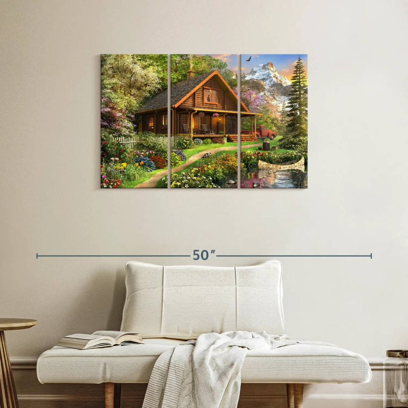 Lilie Log Cabin Home, H 24 po x l 38 po