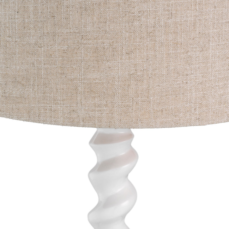 Massimo Table Lamp, Piano White