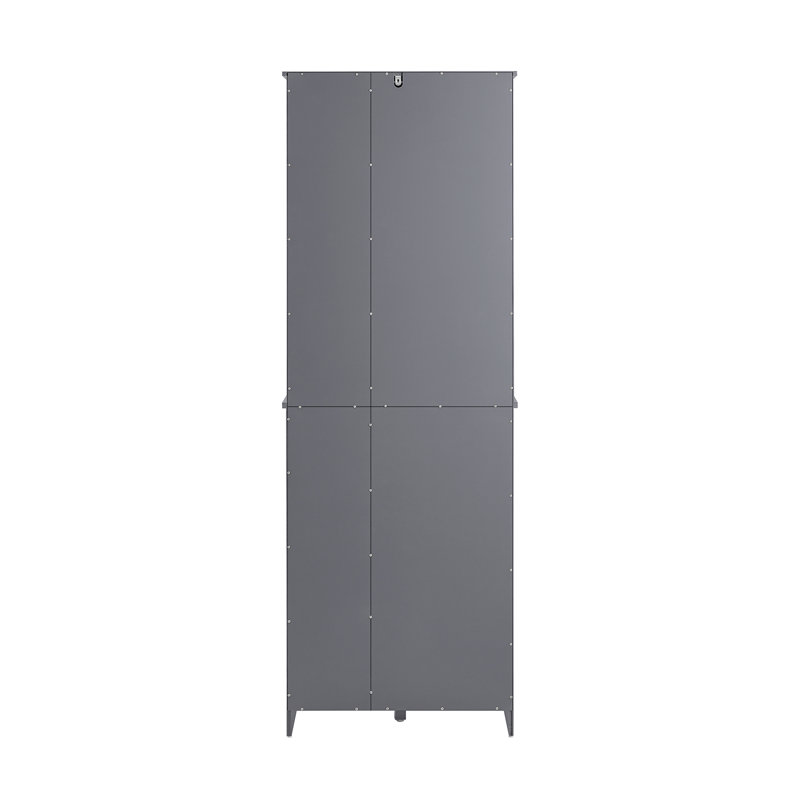 Floor Mounted Bathroom Cabinet, Dark Grey