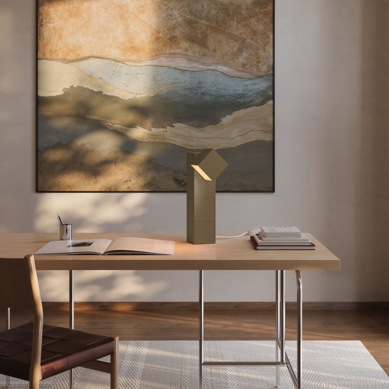Analog Task Light, Walnut