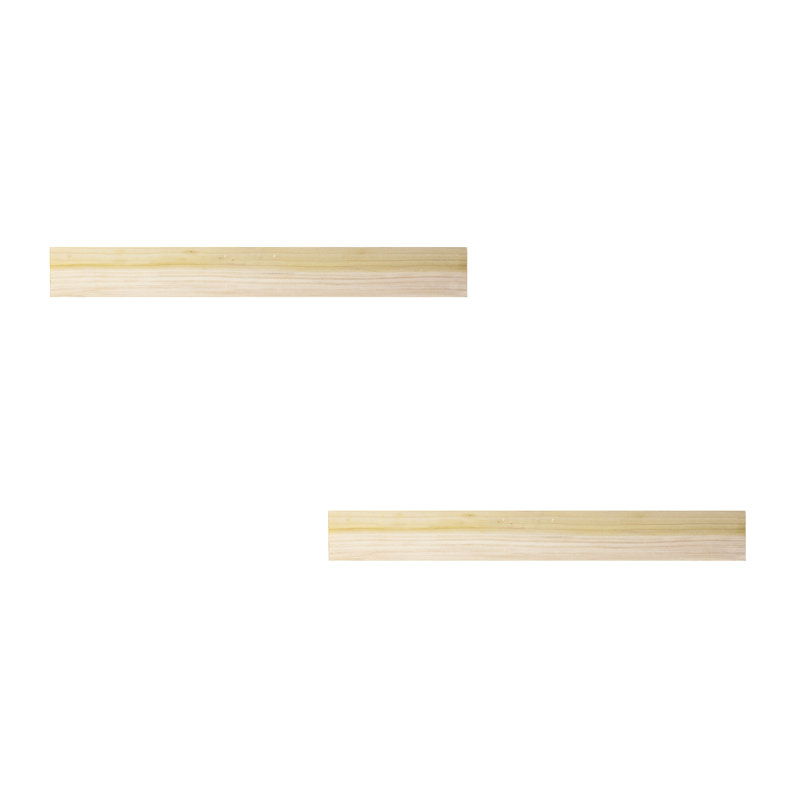Tablettes flottantes en peuplier, H 3 po x l 36 po x P 6 po