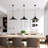Darionna Industrial Single Matte Black Chandelier Fixture