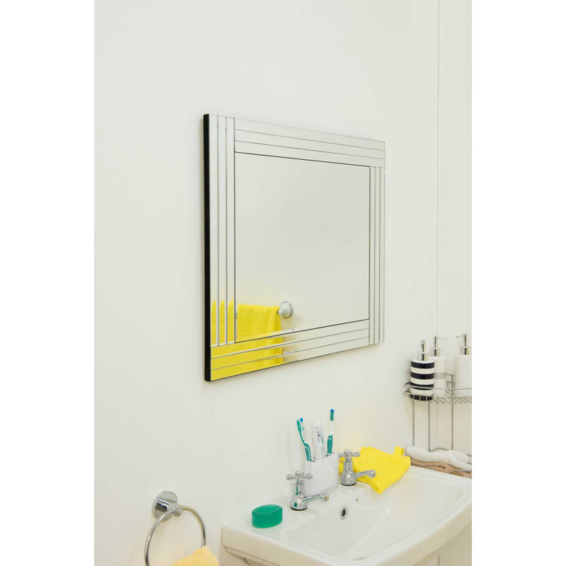 Chaudiere Flat Wall Mirror, White, 168 H x 102cm W  x 5cm D